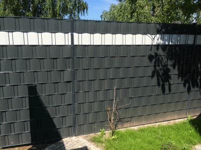 Zaun mit Sichtschutz